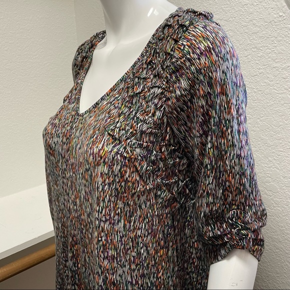 Anthro• Ett Twa Multicolor Plaited Shoulder Tee Sz S - Picture 3 of 7